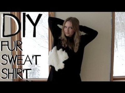 12 DAYS of DIY: Fur Sweatshirt inspired by Assembly FW13