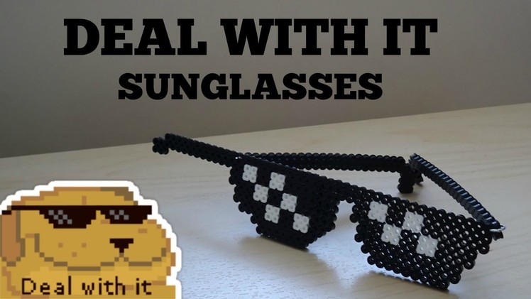 3D Perler Bead Wearable Deal With It Sunglasses