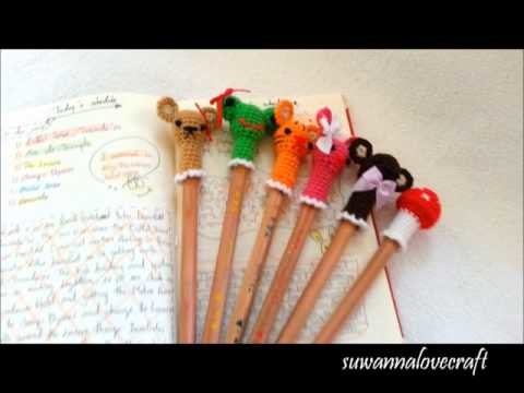 Amigurumi kawaii animals colors pencil Deco