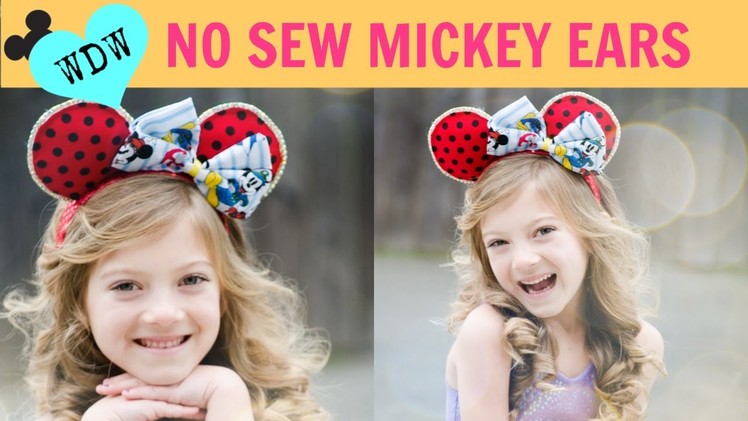 BEST No sew MINNIE + MICKEY Ears Around!