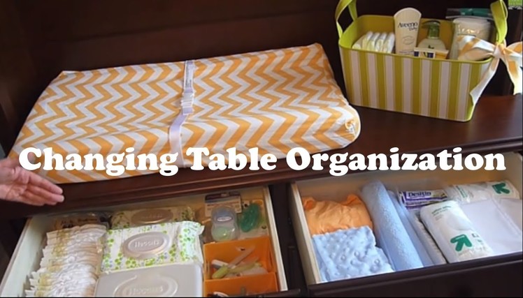 Changing Table Organization on a Budget!:  How to organize a changing station