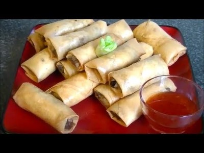 CHICKEN SPRING ROLL *COOK WITH FAIZA*