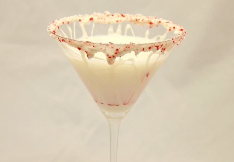 Christmas Cocktails - White Chocolate Peppermint Martinis