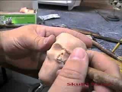 Chuck Ferrell Sculpting Sergeant Skull