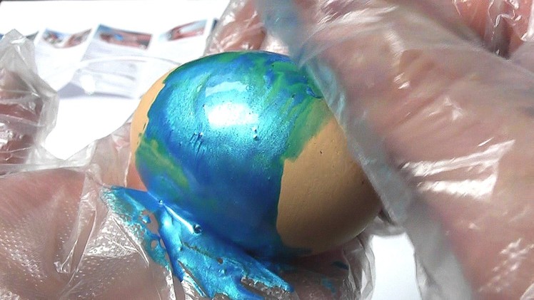 Coloring Easter Eggs - metallic egg dyes