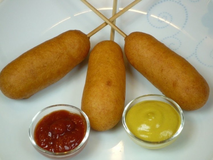 Corn Dogs selber machen. how to make corn dogs