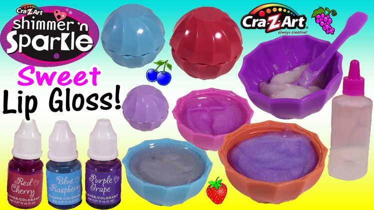 Cra-Z-Art Shimmer 'n Sparkle DIY Sweet Lip Treats LIP GLOSS! Make 5 Yummy Flavors Colors! SHOPKINS