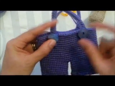 Crochet trousers for Lovely bear