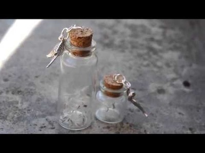 Dandelion Wish Bottle Charms