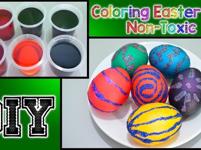 DIY Coloring Easter Eggs - Non-Toxic Real Eggs | Learn Primary Colors | Learn Secondary Colors