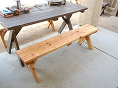 DIY Home made picnic table bench $12-$15