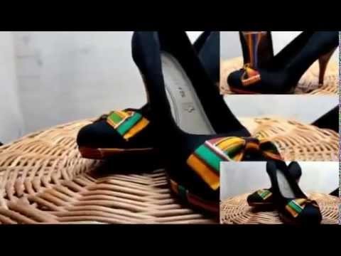 DIY  How to design your heels with (Kente) African print