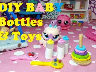 DIY Miniature Baby Doll Bottles, Rattles, & Toys