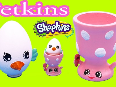 DIY Shopkins Season 4 Egg Petkins Eggchic Do It Yourself Craft Video Cookieswirlc