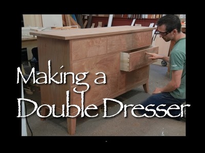 Double Dresser building process by Doucette and Wolfe Furniture Makers