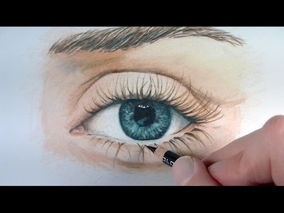 Draw a Realistic Eye with Colored Pencils