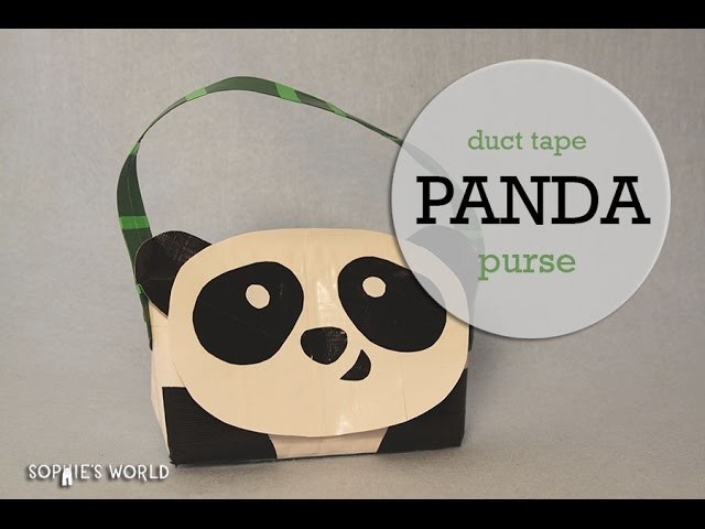Duct Tape Panda Purse