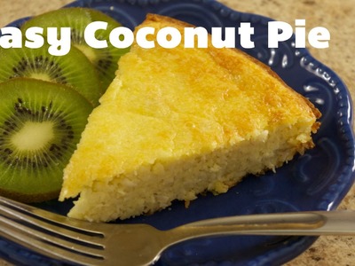 Easy Coconut Pie, Low Carb, Gluten Free, Wheat Free