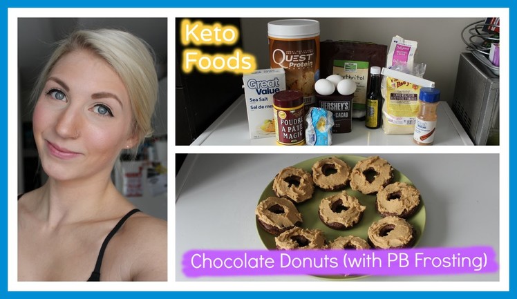 Eating Keto 7: Chocolate Donuts (w. Peanut Butter Protein Frosting)