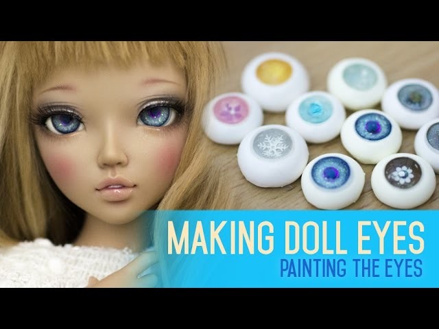 Eye making for dolls - Painting the iris and cornea