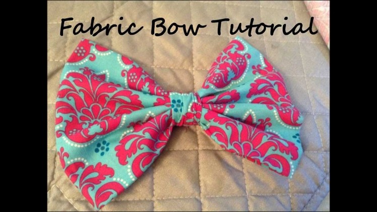 Fabric Bow Tutorial
