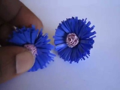 Handmade Jewelry - Paper Quilling Fringed Earrings 2