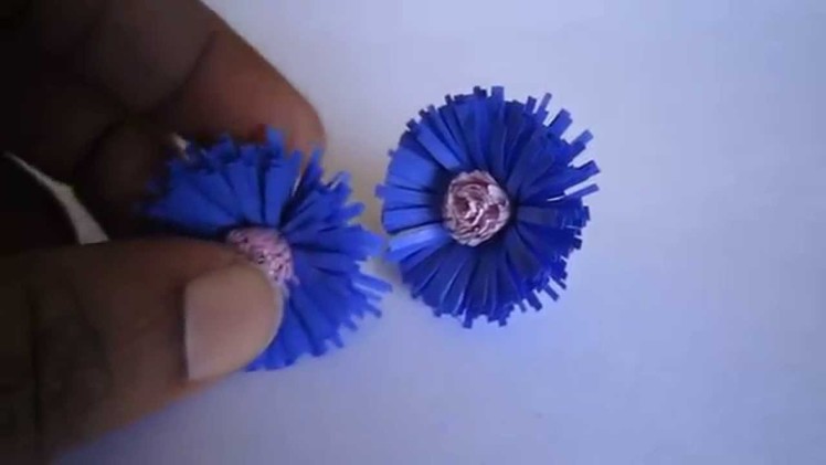 Handmade Jewelry - Paper Quilling Fringed Earrings 2