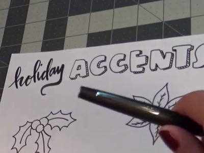 Holiday Doodle Tutorial - Christmas Accents