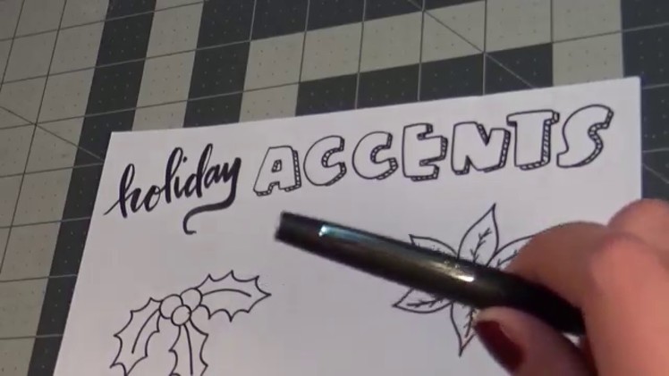 Holiday Doodle Tutorial - Christmas Accents