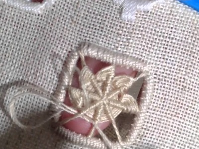 How I make edelweiss stitch,hardanger embroidery.