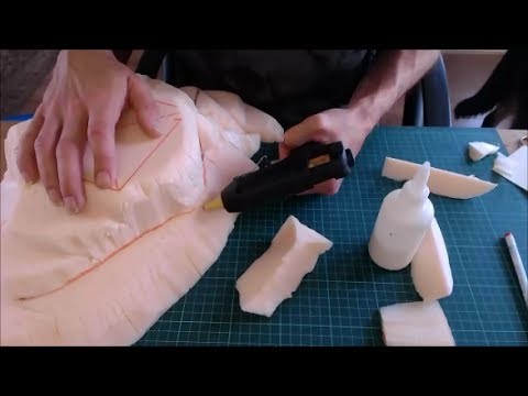 How to add bits of polystyrene (stryofoam) back on to your wargaming hills