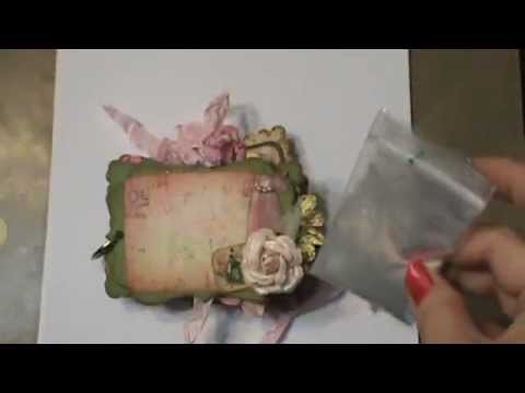 How to add Shabby Chic sparkle to your watercolor with mica powder