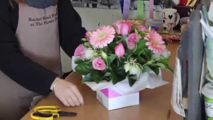 How to create a flower box arrangement