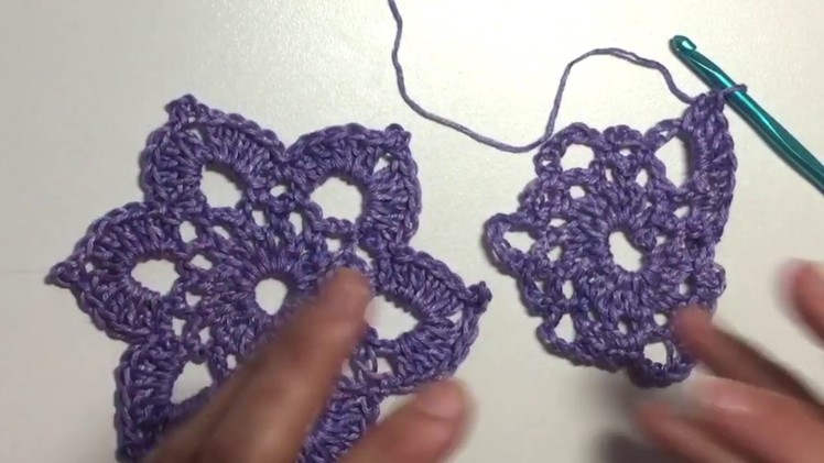 How to Crochet Flower and Pin for Blocking