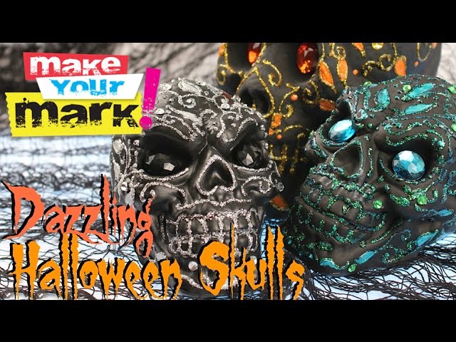 How to: Dazzling Halloween Skulls