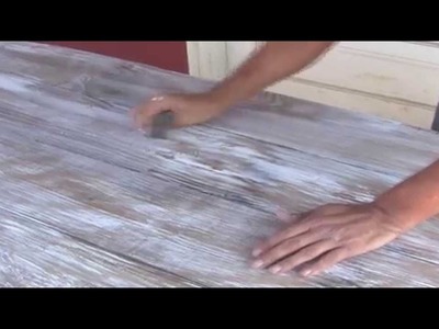 How to Distress Finish Stained Table