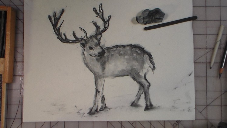 How to draw a reindeer