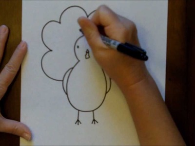 How to Draw a Turkey Cartoon Beginners Drawing Tutorial