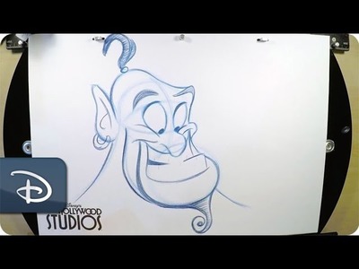 How-To Draw Aladdin’s Pal, Genie | Disney’s Hollywood Studios
