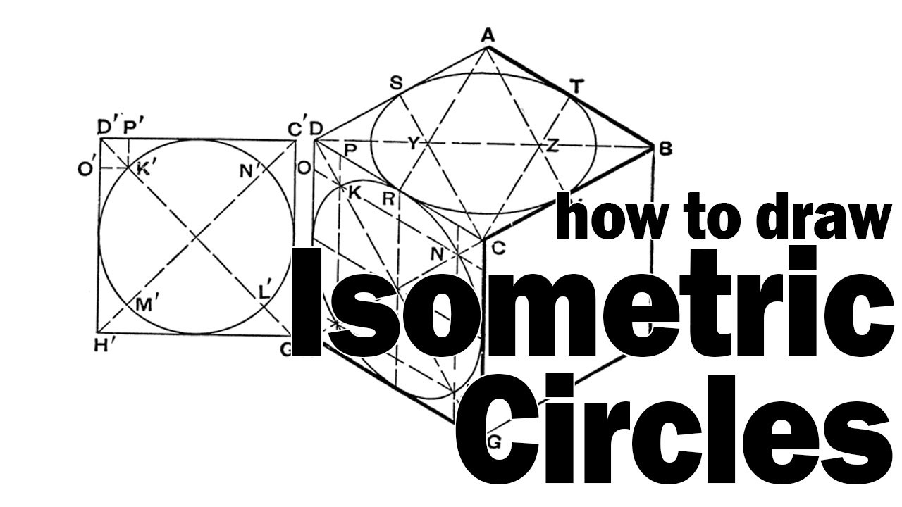 How to draw circles in a isometric drawing