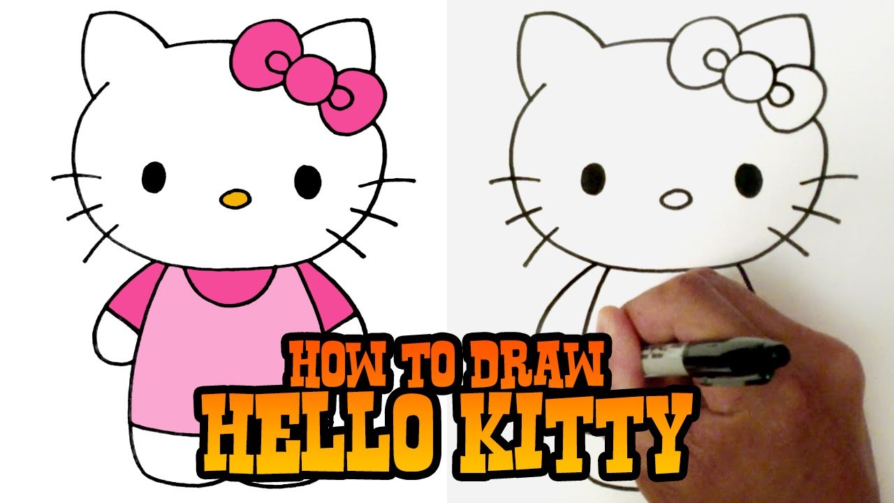 How To Draw Hello Kitty Step By Step Video