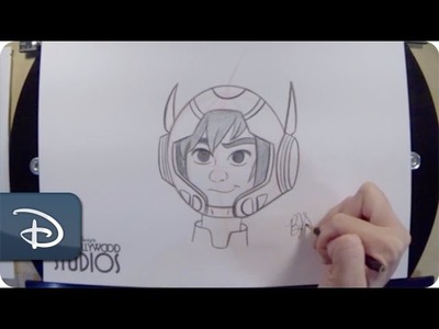 How-To Draw Hiro From Disney's Big Hero 6 | Walt Disney World