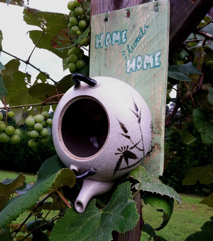 How to Make a Bird House from a Tea Pot