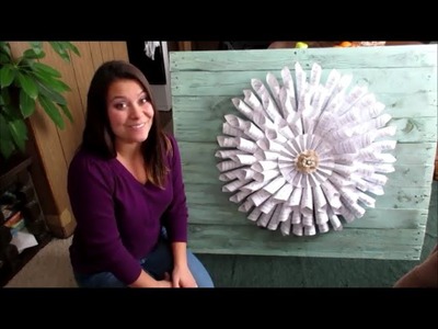 How to make a Book Page Wreath for under $10