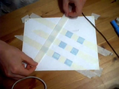 How to make a checkerboard pattern with masking tap
