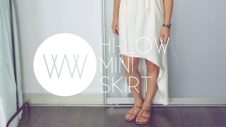 How to Make a High-Low Mini Skirt