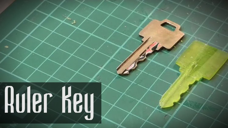 How to Make a Key From a Ruler