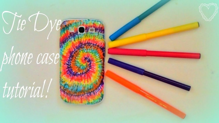 How to make a Tie Dye phone case!