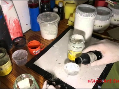 How to make gesso, clear gesso, black gesso and white Gesso