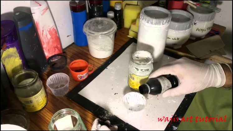 How to make gesso, clear gesso, black gesso and white Gesso